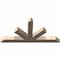 Ekena Millwork Saratoga Smooth Timber Gable Bracket, Douglas Fir, 72"W x 36"H x 5 1/2"D x 5 1/2"F, 12/12 Pitch GBW072X36X0606SAR00SDF - alternate 5